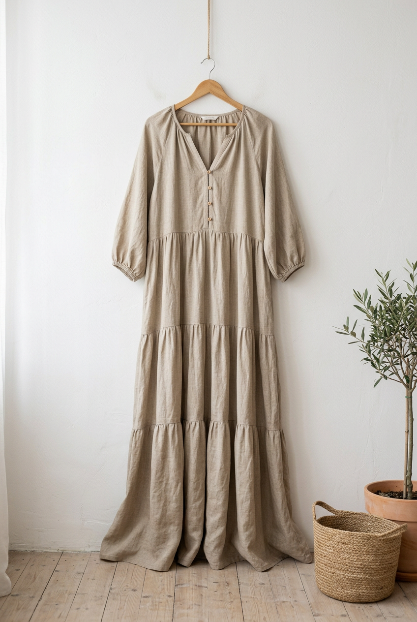 Linen Maxi Dress