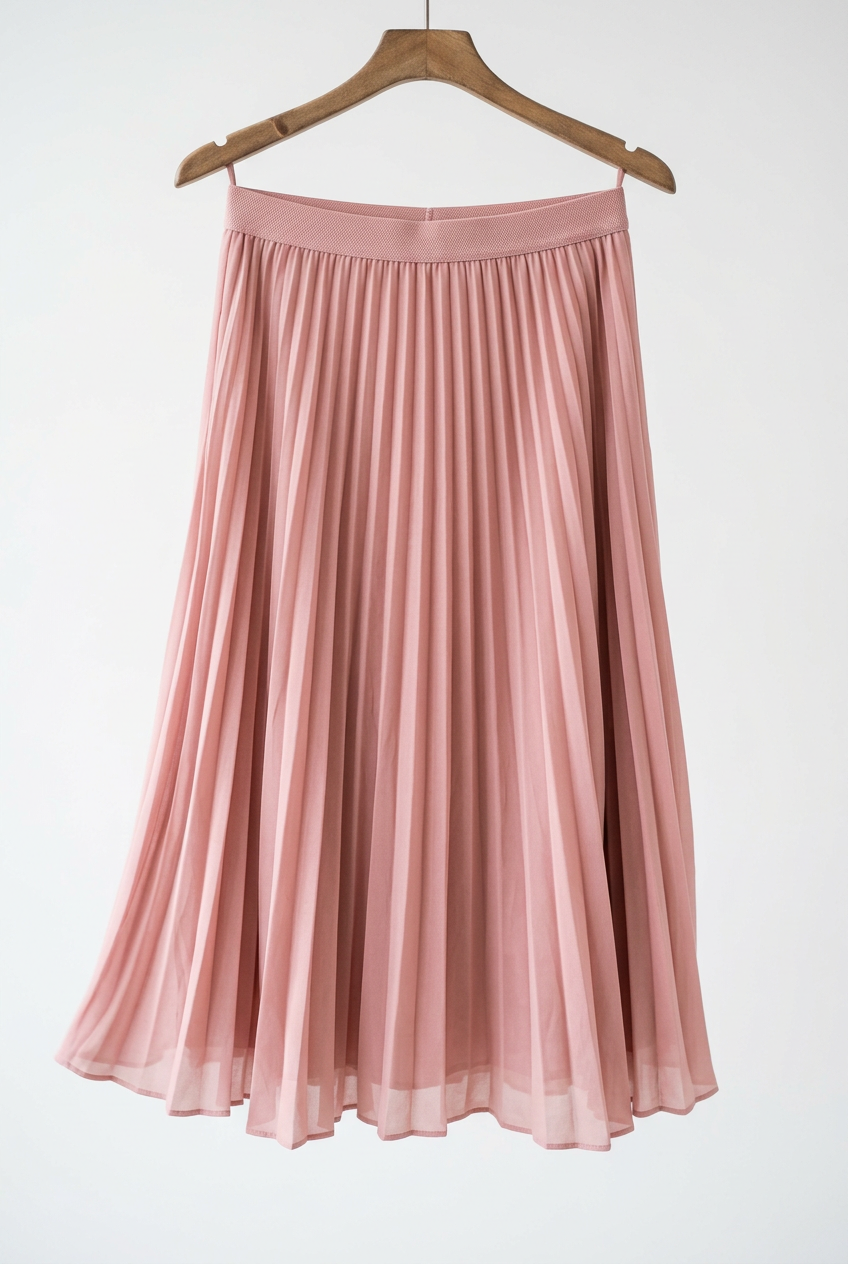 Pleated Midi Skirt